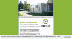 Desktop Screenshot of cleansystem-harz.de